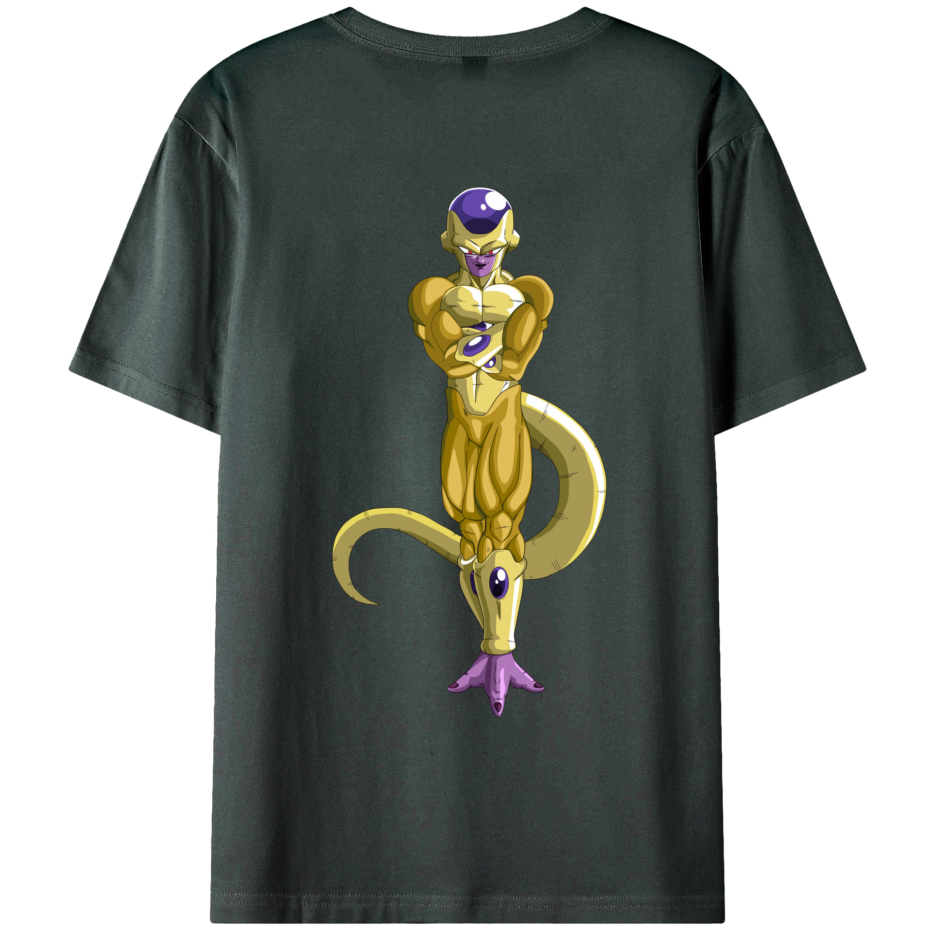 （画像用） ドラゴンボール フリーザ DRAGON BALL Frieza 綿100％ メンズ半袖Tシャツ（バックプリント） 通気性